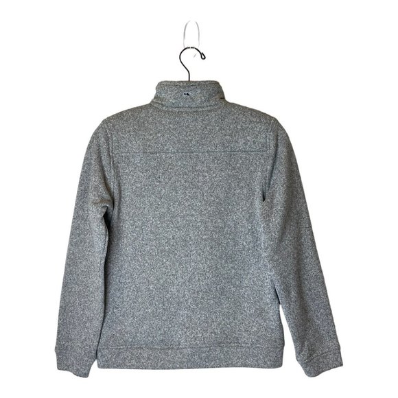 Vineyard Vines Gray Quarter Zip Sweater Fleece Shep Shirt Size M - Picture 3 of 10
